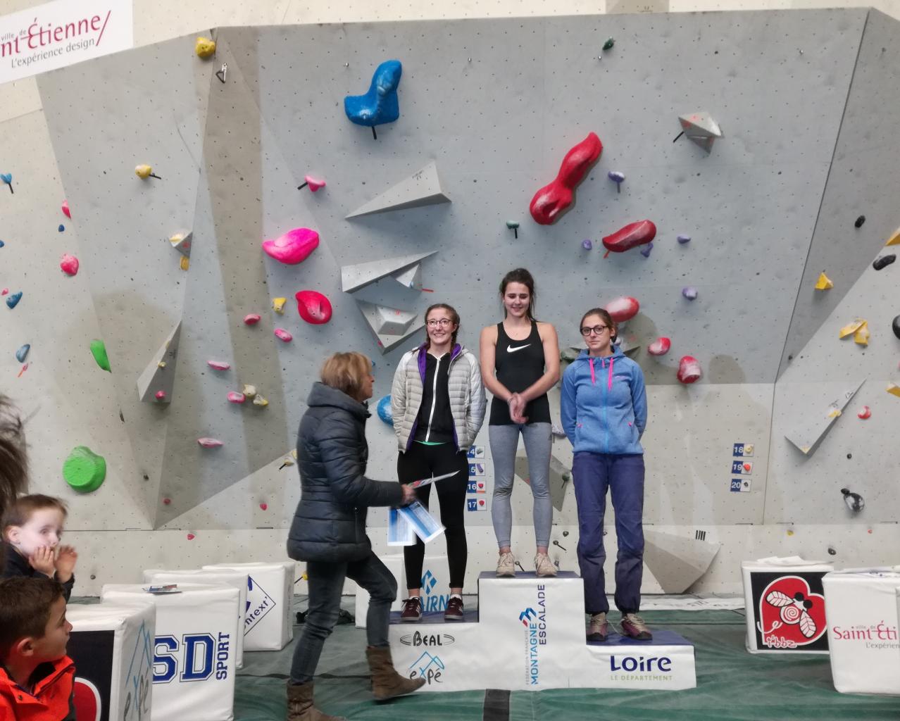 Podium juniors dames 