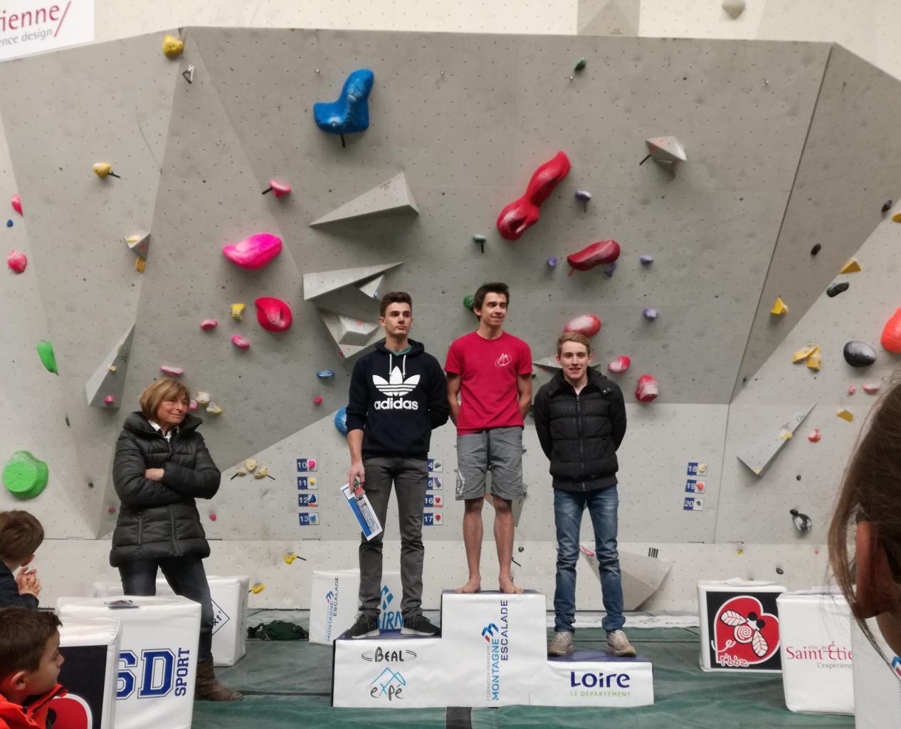 Podium juniors hommes 