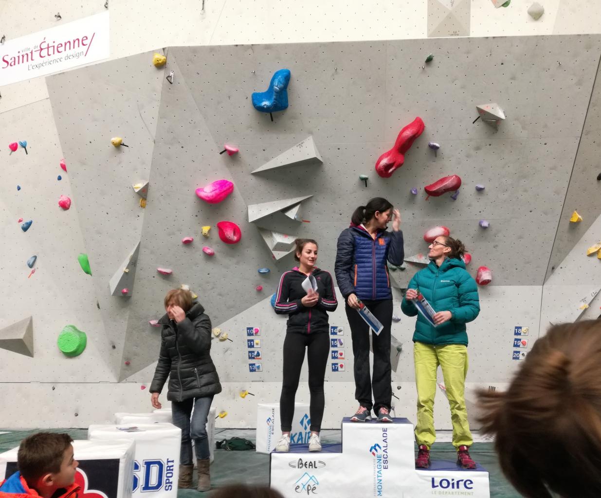 Podium séniors dames 